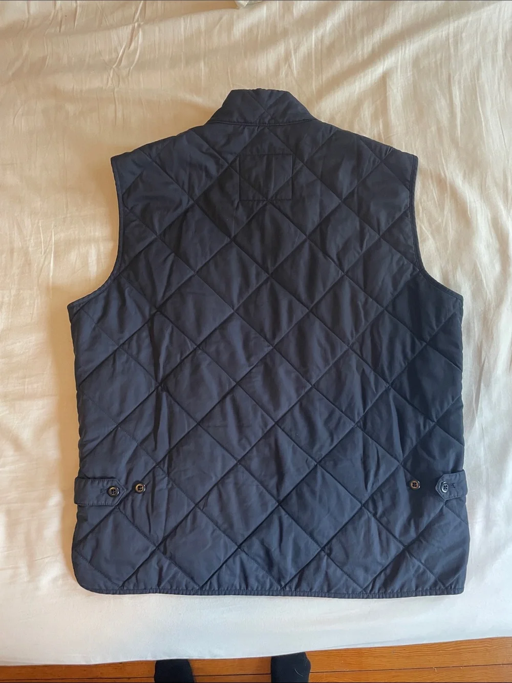J. Crew Outerwear Men’s Quilted Navy Zip-Up Vest